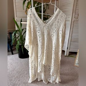 White Knit Coverup
